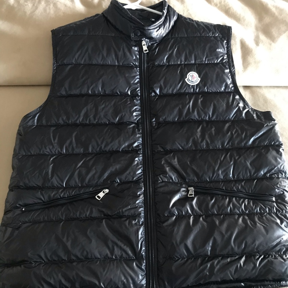 Moncler Mens Vest  ‘GUI’ Black Size 6